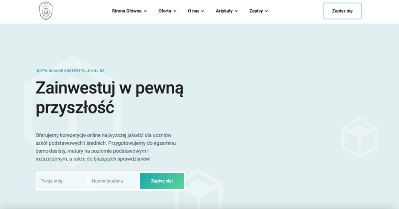 Inwestycja w Zintegrowane Narzędzie dla Szkół i korepetytorów