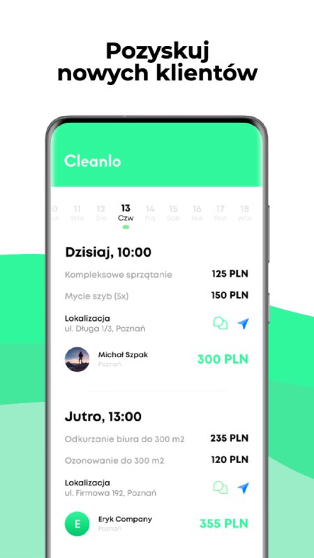 Cleanlo UBER dla usług sprzątających - 03 Cleanlo UBER dla usług sprzątających - 03