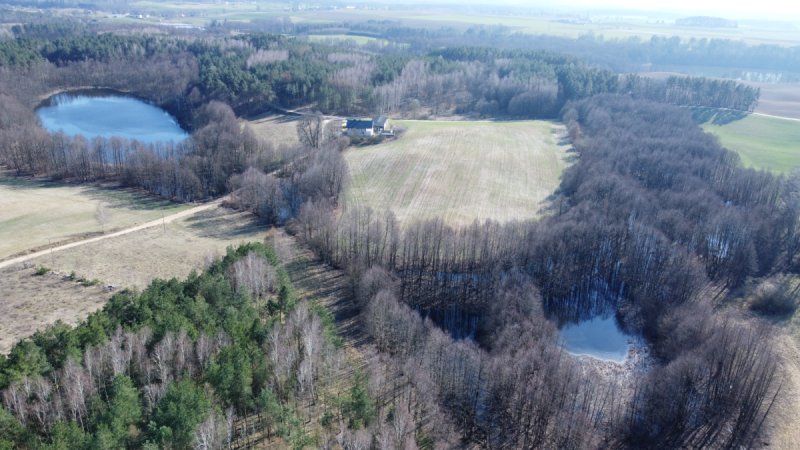 Grunty, działka siedliskowa. Sześć działek,jezioro