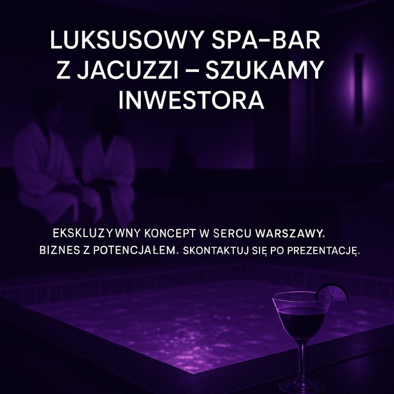 Luksusowy spa bar z jacuzzi