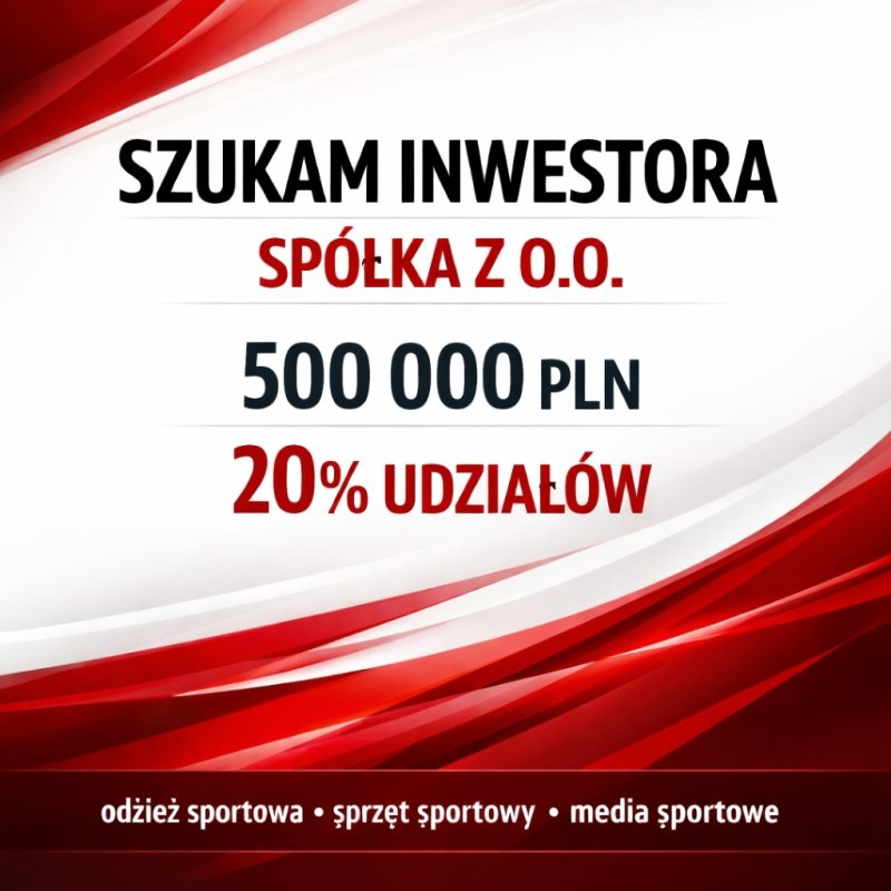 Oferta inwestycyjna Sektor Odzieżowy Sportowy - 01