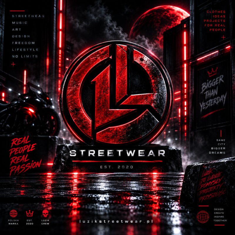 LUZIK STREETWEAR gotowy projekt marki szuka inwe - 01
