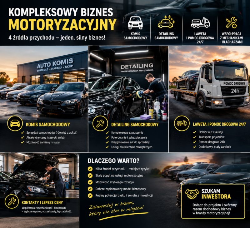 Kompleksowy biznes motoryzacyjny